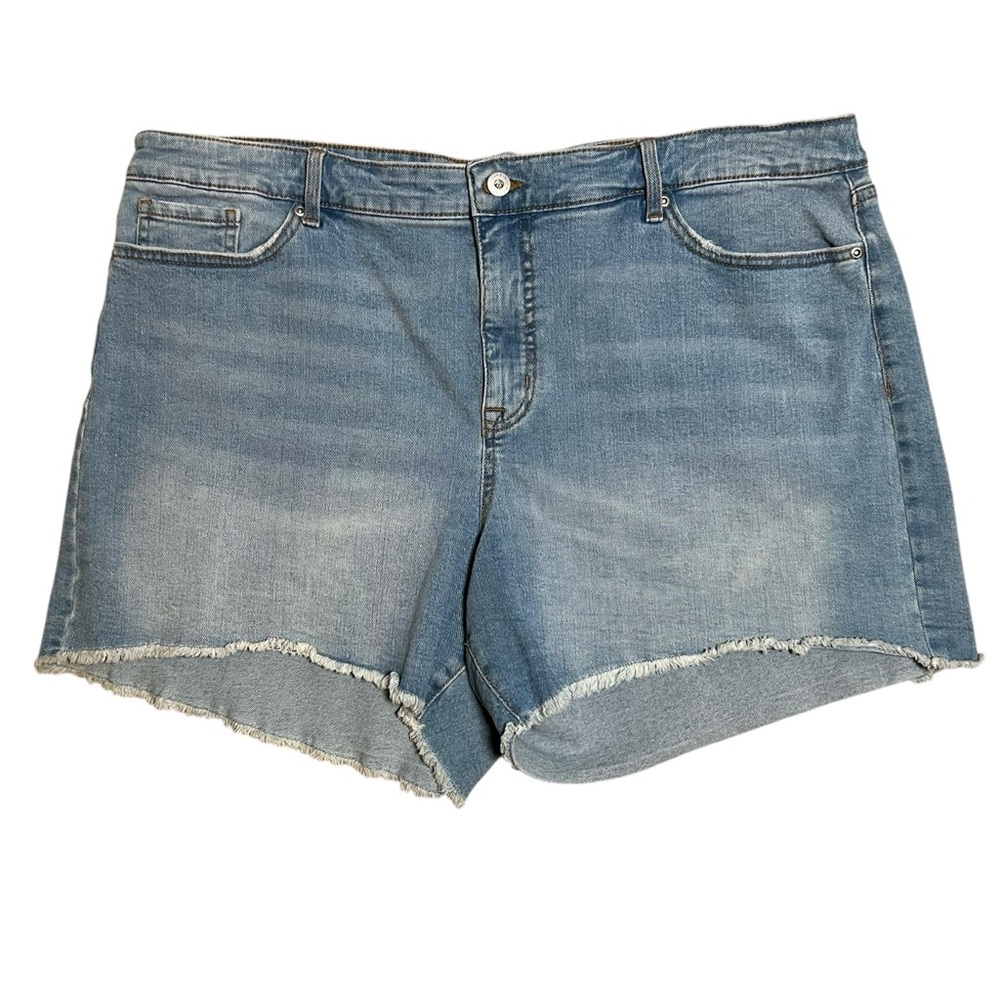 Sofia Jeans by Sophia Vergara Women Plus SZ 20 Lila Short Boho Festival Med Wash